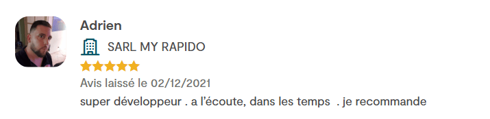 Avis Google — SARL Myra Pido